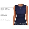 image:imageANRABESS Womens Ruffle Tank Tops for Women Fall Sleeveless Ribbed ShirtsNavy Blue