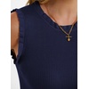 image:imageANRABESS Womens Ruffle Tank Tops for Women Fall Sleeveless Ribbed ShirtsNavy Blue
