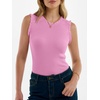image:imageANRABESS Womens Ruffle Tank Tops for Women Fall Sleeveless Ribbed ShirtsPink