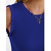 image:imageANRABESS Womens Ruffle Tank Tops for Women Fall Sleeveless Ribbed ShirtsRoyal Blue