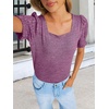 image:imageANRABESS Womens Short Sleeve Tops Fall Sweaters Dressy Casual BlousesPurple