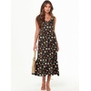 image:imageANRABESS Womens Sleeveless Summer Casual Maxi Dresses with PocketsBlack With Floral Red Yellow