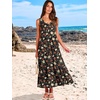 image:imageANRABESS Womens Sleeveless Summer Casual Maxi Dresses with PocketsBlack With Floral Red Yellow