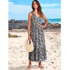 image:imageANRABESS Womens Sleeveless Summer Casual Maxi Dresses with PocketsBlack With Floral White