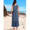 image:imageANRABESS Womens Sleeveless Summer Casual Maxi Dresses with PocketsBlue