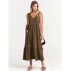 image:imageANRABESS Womens Sleeveless Summer Casual Maxi Dresses with PocketsCoffee