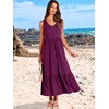 image:imageANRABESS Womens Sleeveless Summer Casual Maxi Dresses with PocketsDark Purple