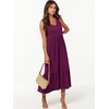 image:imageANRABESS Womens Sleeveless Summer Casual Maxi Dresses with PocketsDark Purple
