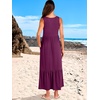 image:imageANRABESS Womens Sleeveless Summer Casual Maxi Dresses with PocketsDark Purple