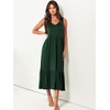 image:imageANRABESS Womens Sleeveless Summer Casual Maxi Dresses with PocketsDeep Green