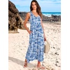 image:imageANRABESS Womens Sleeveless Summer Casual Maxi Dresses with PocketsFloral Royal Blue