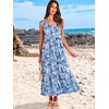 image:imageANRABESS Womens Sleeveless Summer Casual Maxi Dresses with PocketsFloral Royal Blue
