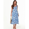 image:imageANRABESS Womens Sleeveless Summer Casual Maxi Dresses with PocketsFloral Royal Blue