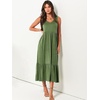 image:imageANRABESS Womens Sleeveless Summer Casual Maxi Dresses with PocketsGreen