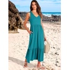 image:imageANRABESS Womens Sleeveless Summer Casual Maxi Dresses with PocketsLake
