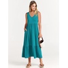 image:imageANRABESS Womens Sleeveless Summer Casual Maxi Dresses with PocketsLake