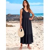 image:imageANRABESS Womens Sleeveless Summer Casual Maxi Dresses with PocketsNavy Blue