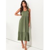 image:imageANRABESS Womens Sleeveless Summer Casual Maxi Dresses with PocketsOlive