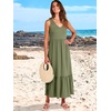 image:imageANRABESS Womens Sleeveless Summer Casual Maxi Dresses with PocketsOlive
