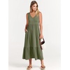 image:imageANRABESS Womens Sleeveless Summer Casual Maxi Dresses with PocketsOlive