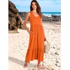 image:imageANRABESS Womens Sleeveless Summer Casual Maxi Dresses with PocketsOrange