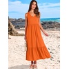 image:imageANRABESS Womens Sleeveless Summer Casual Maxi Dresses with PocketsOrange