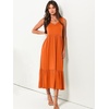 image:imageANRABESS Womens Sleeveless Summer Casual Maxi Dresses with PocketsOrange