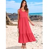 image:imageANRABESS Womens Sleeveless Summer Casual Maxi Dresses with PocketsPeach