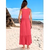 image:imageANRABESS Womens Sleeveless Summer Casual Maxi Dresses with PocketsPeach