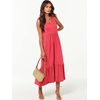 image:imageANRABESS Womens Sleeveless Summer Casual Maxi Dresses with PocketsPeach