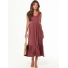 image:imageANRABESS Womens Sleeveless Summer Casual Maxi Dresses with PocketsRed
