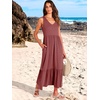 image:imageANRABESS Womens Sleeveless Summer Casual Maxi Dresses with PocketsRed