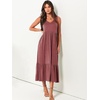 image:imageANRABESS Womens Sleeveless Summer Casual Maxi Dresses with PocketsRed