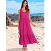 image:imageANRABESS Womens Sleeveless Summer Casual Maxi Dresses with PocketsRose