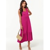image:imageANRABESS Womens Sleeveless Summer Casual Maxi Dresses with PocketsRose