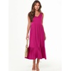 image:imageANRABESS Womens Sleeveless Summer Casual Maxi Dresses with PocketsRose