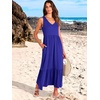 image:imageANRABESS Womens Sleeveless Summer Casual Maxi Dresses with PocketsRoyal Blue