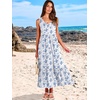 image:imageANRABESS Womens Sleeveless Summer Casual Maxi Dresses with PocketsWhite With Floral Blue
