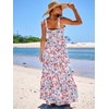 image:imageANRABESS Womens Summer Flowy Maxi Dress Square Neck Sundress with PocketsBlue Pink Floral