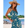 image:imageANRABESS Womens Summer Flowy Maxi Dress Square Neck Sundress with PocketsBlue Yellow Floral