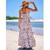 image:imageANRABESS Womens Summer Flowy Maxi Dress Square Neck Sundress with PocketsCrayon Multicolored Floral