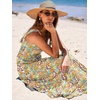 image:imageANRABESS Womens Summer Flowy Maxi Dress Square Neck Sundress with PocketsFloral Yellow
