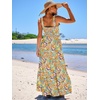 image:imageANRABESS Womens Summer Flowy Maxi Dress Square Neck Sundress with PocketsFloral Yellow