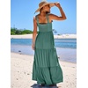 image:imageANRABESS Womens Summer Flowy Maxi Dress Square Neck Sundress with PocketsGrass