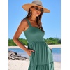 image:imageANRABESS Womens Summer Flowy Maxi Dress Square Neck Sundress with PocketsGrass