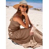 image:imageANRABESS Womens Summer Flowy Maxi Dress Square Neck Sundress with PocketsKhahi