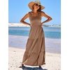 image:imageANRABESS Womens Summer Flowy Maxi Dress Square Neck Sundress with PocketsKhahi