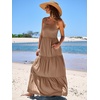 image:imageANRABESS Womens Summer Flowy Maxi Dress Square Neck Sundress with PocketsKhahi