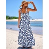 image:imageANRABESS Womens Summer Flowy Maxi Dress Square Neck Sundress with PocketsLily Floral