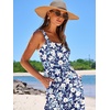image:imageANRABESS Womens Summer Flowy Maxi Dress Square Neck Sundress with PocketsLily Floral